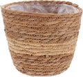 Toddmomy Woven Plant Pot Basket Handwoven Planter for Indoor Plants Natural Rattan Flower Basket 7.08X7.08X5.90 Inch Lightweight Decorative Storage Container
