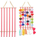 YOcity Bow Holder for Girls Hair Bows Hair Bow Organizer,Baby Headband Holder for Girls Hair Accessories Display Wall Door Closet Decor for Nursery Baby Toddler Room Pink