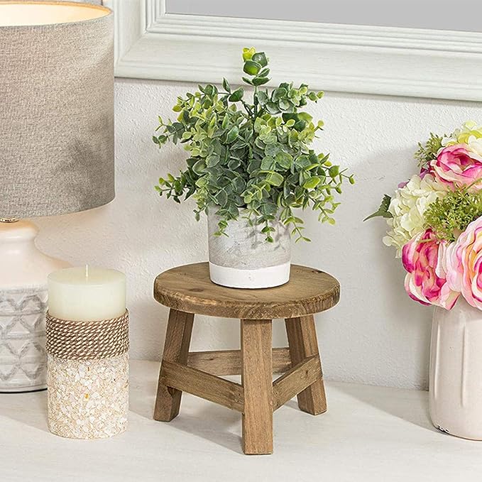 Wooden Stand, High Stool Stand Multi-Function Flower Pot Holder, for Decoration Living Room