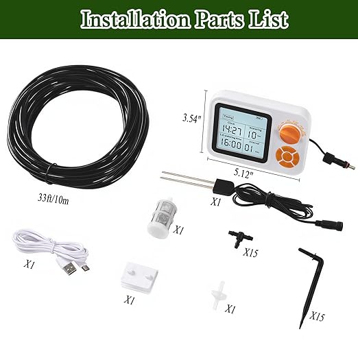 Topotdor Automatic Indoor Plant Waterer for 15 Potted Plants, Self Watering System Drip Irrigation Kit with Programmable Timer & Smart Humidity Detection