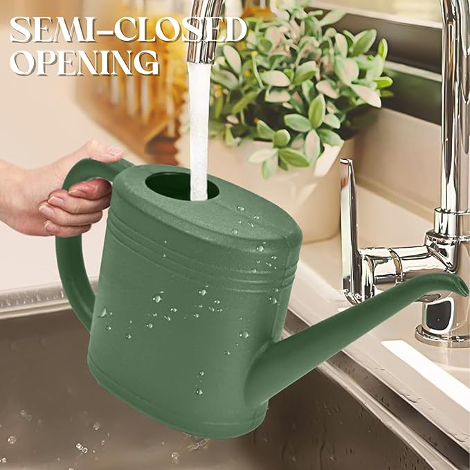 Watering Can for Garden Indoor Plants Outdoor Plant House Flower - 1/4 Gallon - Green