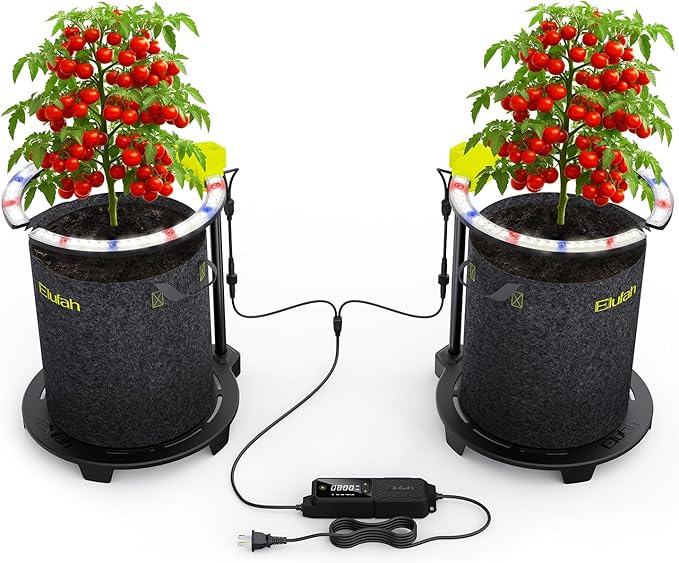 Saturn480 48W Under Canopy LED Grow Light, Full Spectrum Grow Lights for Indoor Plant Seeding/Veg/Bloom, Adjustable Height 12''-22'', 3-in-1 Controller Plant Light for 2x4ft Indoor Growing