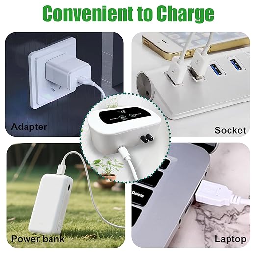 Lewisia WiFi Smart Plant Watering System, Indoor Drip Irrigation Kit for 10 Plants, App Control, USB Rechargeable, Auto-Irrigation Set with Timer, IP65 Waterproof