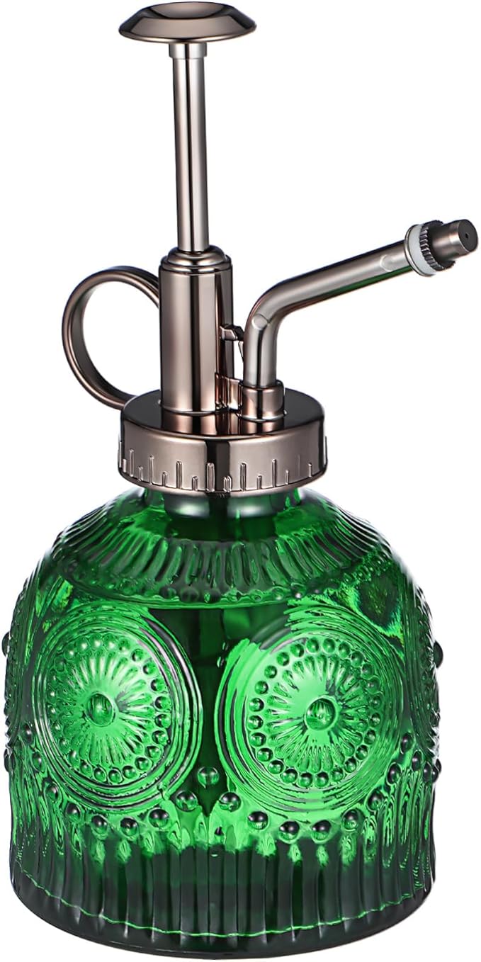 BESPORTBLE Glass Plant Mister Spray Bottle for Gardening 300ml Decorative Watering Spray Bottle Adjustable Mist Nozzle for Indoor and Outdoor Plants