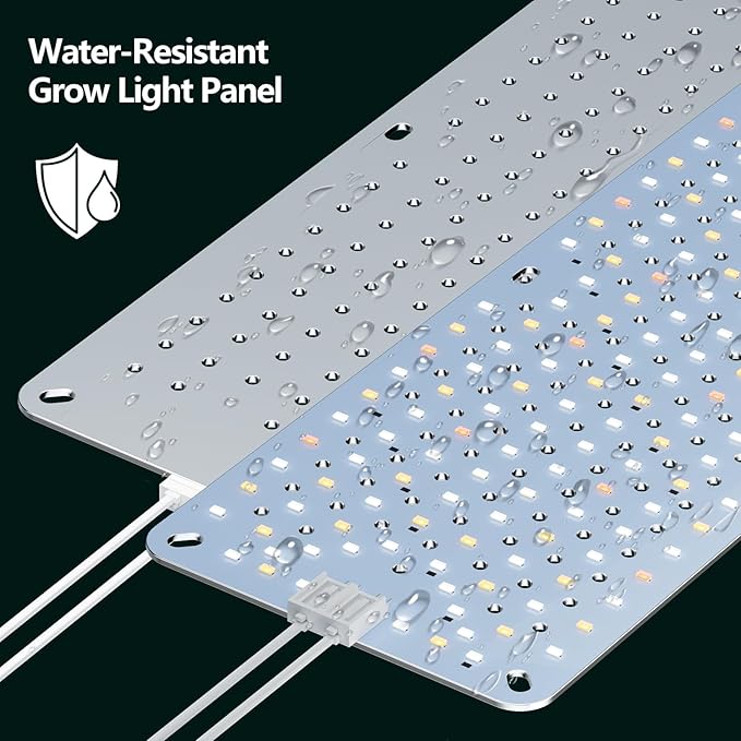 Grow Lights for Indoor Plants Full Spectrum,High PPFD 768LEDs Plant Lights with 4/8/12/16/20H Timer, Flexible Series & Parallel Connection for Indoor Growing(4 Pack)