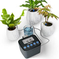Automatic Watering System for Potted Plants, Drip Irrigation Kit System, Plant Self Watering Devices for Office Patio Greenhouse GrowTent, with Programmable Water Timer（Black