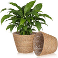 BESPORTBLE 2pcs Rattan Flower Basket Woven Plant Basket for Indoor Rustic Wall Flower Arrangement
