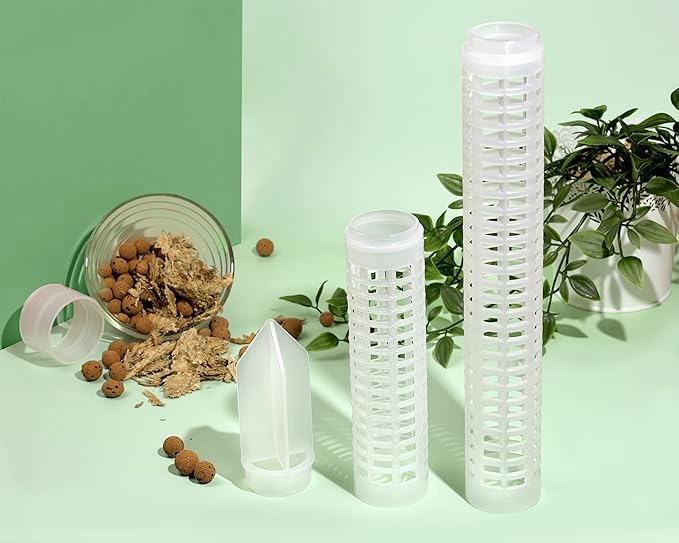 9 PCS Stackable Transparent Plastic Moss Pole for Plants Monstera, Plant Support for Indoor Plants, Indoor Plant Accessories Support Stakes, Plant Stakes for Indoor Plants Plant Pots