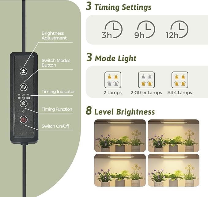 GENTINGBRO Plant Stand Indoor with Grow Light 14 tiers Large Plant Shelf for Indoor Plants Display Heavy Duty Plant Rack for Living Room Patio Decor