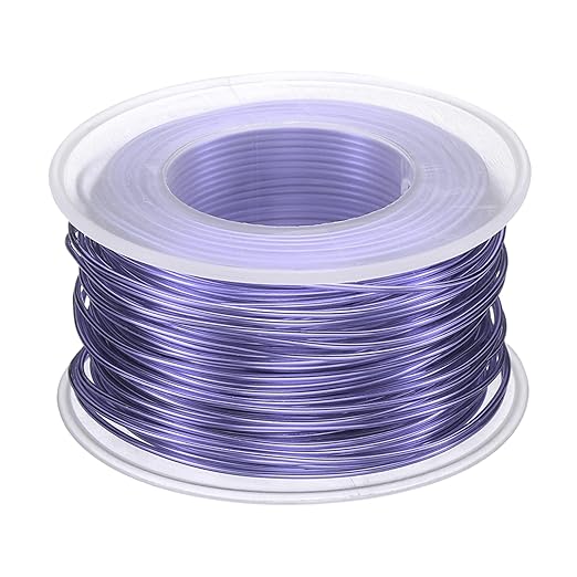 HARFINGTON Bonsai Wire Anodized Aluminum Training Wire Roll 1mm/18 Gauge 98ft Length Bendable Bonsai Tree Wire for Garden, Horticulture, Landscape, Planting, Purple