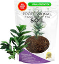 Professional Fiddle Leaf Fig Soil Mix Ready to Use Extra Large 8.2 Quarts, Premium Potting Soil for Fiddle Leaf Fig Indoor Houseplants, Peat Sawdust Coarse Sand Pinebark Made in USA