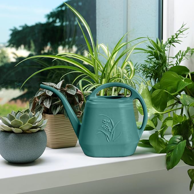 Watering Can - for Home Plant Garden - 1/2 Gallon - Emerald Green