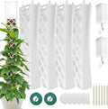 GJL Stackable D Shape Self Watering Moss Pole for Monstera,Plastic Sphagnum Moss Pole with Watering Dripper, Indoor Climbing Plant Support for Pothos & Philodendron