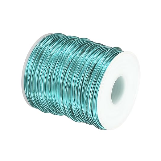 HARFINGTON Bonsai Wire Anodized Aluminum Training Wire Roll 2mm/12 Gauge 98ft Length Bendable Bonsai Tree Wire for Garden, Horticulture, Landscape, Planting, Light Blue