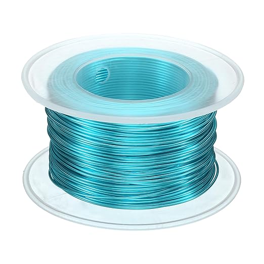 HARFINGTON Bonsai Wire Anodized Aluminum Training Wire Roll 0.8mm Gauge 98ft Length Bendable Bonsai Tree Wire for Garden, Horticulture, Landscape, Planting, Lake Blue