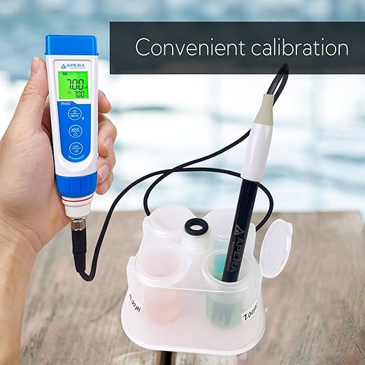 Apera Instruments PH60-WW Handheld pH Meter Tester Kit with LabSen 335 ATC pH Electrode for Lab-Grade pH Measurement in Wastewater, Suspensions, and Emulsions