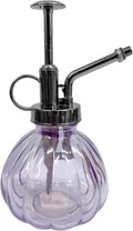 Glass Plant Mister – 6.25" Vintage-Style Spray Bottle for Indoor Plants, Succulents & Humidity-Loving Greens – Fine Mist Pump, Decorative Watering Mister for Home & Garden (Violet)