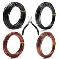 Bonsai Training Wire Kit for Bonzai Trees Indoor, Bonsai Wire Kit, Aluminum Wire for Handicrafts, Bonsai Tool Set with Cutter Size of 1-mm, 1.5-mm, 2-mm