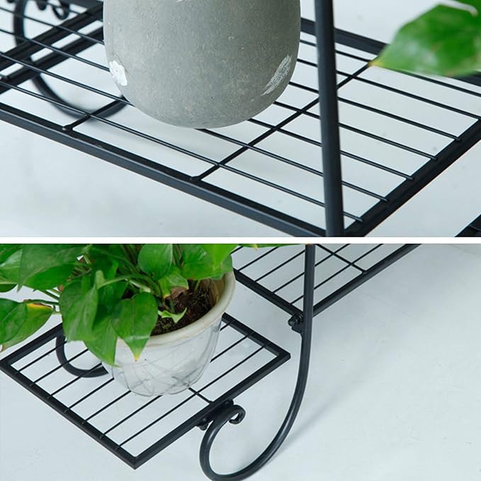 6 Tier Plant Stand, Indoor and Outdoor Flower Display Shelf for Multiple Plants, Patio Plant Rack with Tiered Design