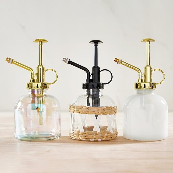 Santa Barbara Design Studio Glass Plant Mister Vintage Style Spray Bottle for Indoor Plants, 6" H, Luster