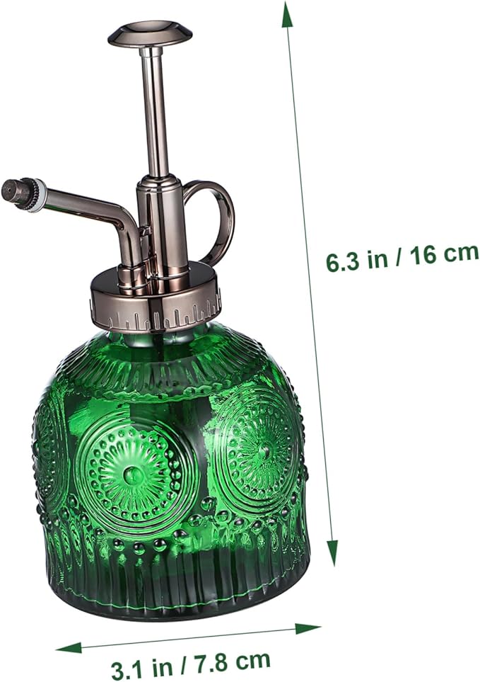 UKCOCO Indoor Elegant Glass Mister Spray Bottle Easy-use Trigger for Home Gardening