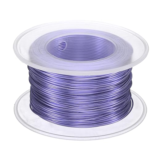 HARFINGTON Bonsai Wire Anodized Aluminum Training Wire Roll 0.8mm Gauge 98ft Length Bendable Bonsai Tree Wire for Garden, Horticulture, Landscape, Planting, Purple