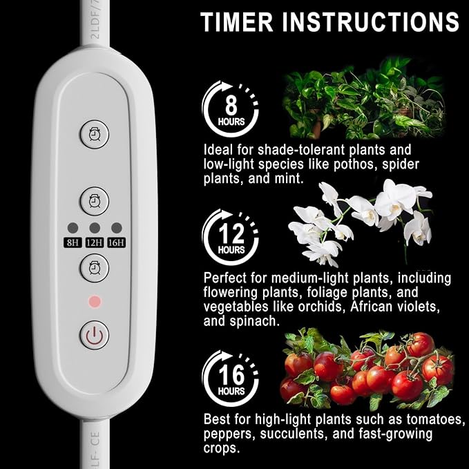 CusomkT8 T5 LED Grow Light Strips 2f 60W(6x10W, 500W Equvalen) Ful Spectrum, IP65 Waterproof Indoor Outdoor Plant Grow Lights for Greenhouse Shelves Wired Timing Switch, Plug Play 6-Pack