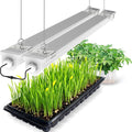 JESLED Waterproof Grow Lights for Indoor Plants, 2FT Sunlight Full Spectrum 5000K LED for Seed Starting, Seedling & Vegetables, 48W(2 X 24W,300W Equiv), Linkable Grow Light Strip with Switch, 2P
