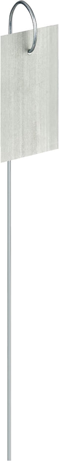 GardenMate 25-Pack Weatherproof Hook Metal Plant Labels Hanging on a Metal Rod, Height 10", Label Area 3'' x 1 3/8''