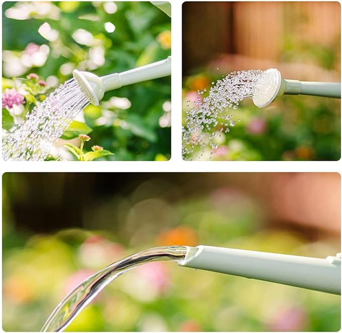Watering Can for Plants,Garden Flower Watering Can with Long Spout and Adjustable Shower Head for Indoor Outdoor Plants,Durable Garden Supplies, Sprinkler Head Spout for Flowers Succulents (Green)