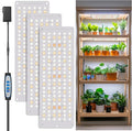 Aumtrly Grow Light, Full Spectrum Under Cabinet Plant Lights for Indoor Growing Seedling 3 Panels, Large Area Illumination 414 LEDs Lightweight Grow Lamp with UL Adaptor 16 Hour Timer
