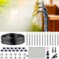 Thiswing 360° Adjustable Drip Irrigation System - 40 FT Garden Watering System with 13 Nozzles, Raised Bed Sprinkler System, Garden Mister for Yard, Lawn, Plants, 5/16" Tubing