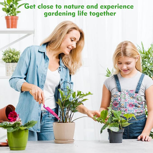 2 Pack Plant Trellis for Climbing Plants Outdoor, 4in x 17.5in Sturdy Stainless Steel Round Stackable Trellis for Potted Plants Indoor/Outdoor - Support for Vines, Flowers, Vegetables