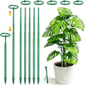 Telescoping Monstera Plant Support Stakes, 12.5IN to 48.4IN Adjustable Length, Extendable Plant Stakes for Indoor Plants, Premium Stainless Steel Material Plants Sticks for Orchids, Tomatoes- 7Pack