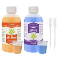 YINMIK General Hydroponics pH Up Down Liquid, pH Control kit Adjust pH Levels, 500ml Premium Buffering Solution for pH Stability,Suit for All Hydroponics Systems, Both for Soil and Water