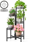 Plant Stand Indoor Garden Livingroon Corner Metal 5 Tier Multiple Flower Pot Holder Shelf Outdoor Furniture Black Circle