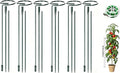 6 Sets Durable Metal Plant Stakes - 12/25/36 Inch Steel Plant Support Garden Stakes Sticks, Indoor Outdoor Plant Poles for Tomato, Orchid, Lily, Peony, Amaryllis, Flowers & Vegetables