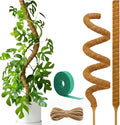 Bendable Moss Pole for Plants | 2 Pack 60 Inch Tall Moss Pole Monstera Plant Support | Large Poles for Climbing Plants | Handmade Plant Sticks Support Tall Potted Plants