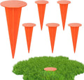 6 Pack Low Profile Survey Stakes Brass Heavy Duty Survey Markers Stakes Low Profile Survey Markers Property Line Markers Property Markers for Property Line Ground Septic Tank Markers