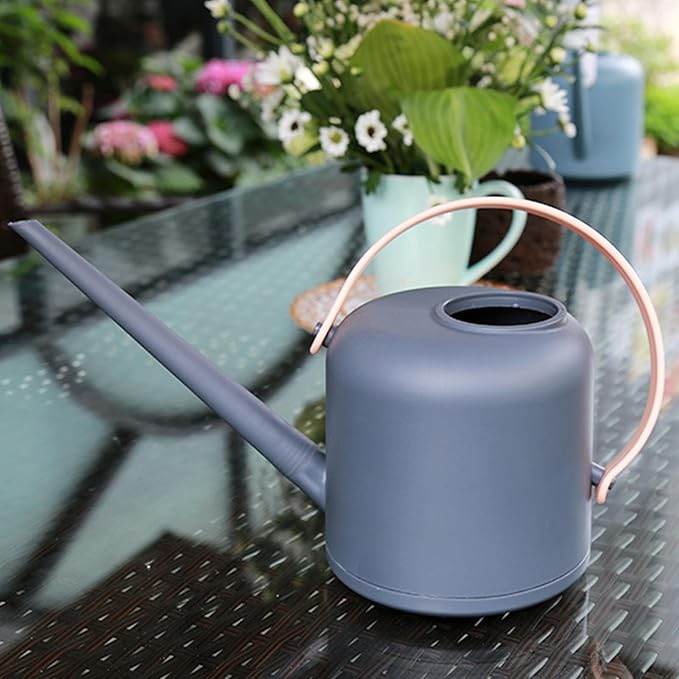 Long-Spout Watering Can, Indoor Plant Waterer, 1.7L Capacity Can with Durable Build, Gardening Tool Material, Watering Device with Detachable Handle, Plant Waterer for Succulents and Flowers