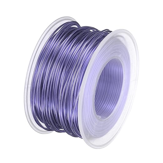 HARFINGTON Bonsai Wire Anodized Aluminum Training Wire Roll 1mm/18 Gauge 98ft Length Bendable Bonsai Tree Wire for Garden, Horticulture, Landscape, Planting, Purple