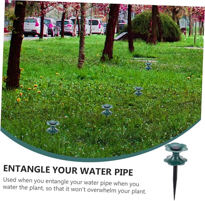 Toyvian Garden Hose Guide Spikes Heavy Duty Hose Stand for Plant Protection for Lawn and Garden Use