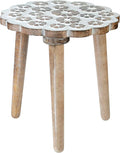 Crocon Plant Stand, Round Side Table, Wood Stool for Plant, Modern Table, Plant Table, Indoor Plant Stand, Tall Plant Holder for Flower Pots, Coffee Table Home D�cor Wood Stool, 11.7 x 12.5 Inch
