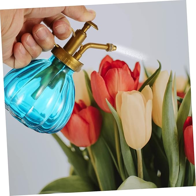 Milisten 2pcs Retro Glass Plant Mister Spray Bottle Ergonomic Design for Precise Watering of and Bonsai Sprayers Gold Bronze Nozzles for Indoor Plant Care