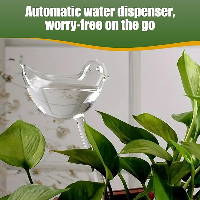 6 Small Handmade Bulbs PottedPlants Water Home Indoor-Outdoor GardenPatio Hanging Flower Spikes DecorationAutomatic Irrigation System (not Glass)
