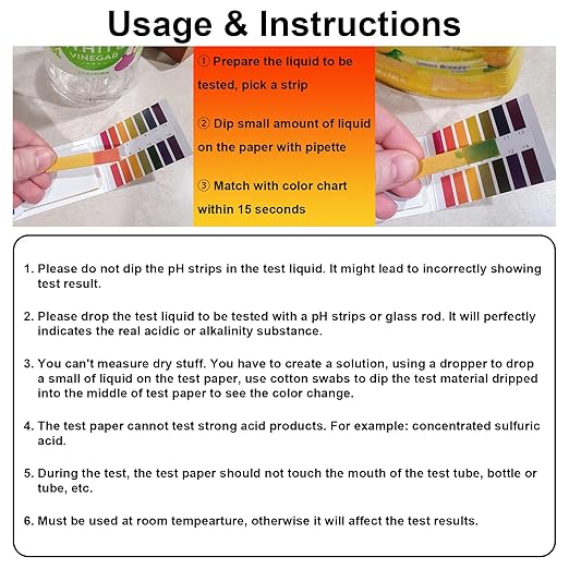 2-Pack pH Test Strips (160 Total) - Universal 1-14 pH Range Litmus Paper for Water, Wine, Saliva, Urine, Soil, Diet Monitoring - Ideal for Soap Making (Sealed Packaging)