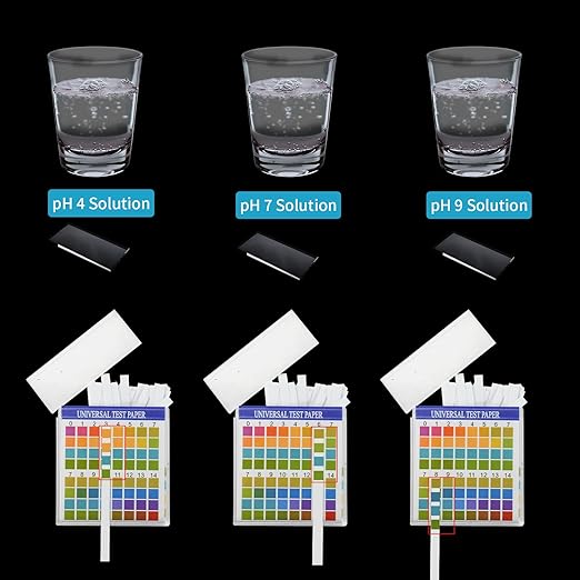 JINGIHE pH Test Strips 0-14, 200 Strips Universal Litmus Paper, pH Tester with Storage Case for Urine Aquarium Saliva Soap Food Liquids Water with Soil Testing Lab Monitoring