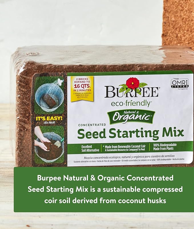 Burpee Seed Starting Bundle | Seed Trays, Coir Mix & Accessories