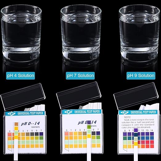 200 Strips Plastic Ph Test Strips, Universal Ph 0-14, Litmus Test Paper with Storage Case for Saliva Urine Water Soil Testing Pet Food and Diet Monitoring