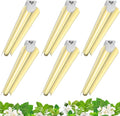 Barrina 3FT T8 Grow Light, 180W(6 x 30W), 1000W Equivalent, Full Spectrum, Plant Light, Growing Lamp Fixture, LED Grow Light Strips, for Indoor Plant, Greenhouse, Linkable Design, Yellow, 6-Pack